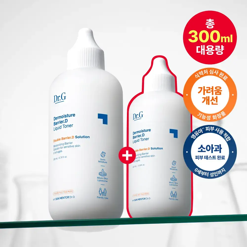 [속보습] 닥터지 더모이스처 배리어 D 리퀴드 토너 200ml 기획 (+100ml)